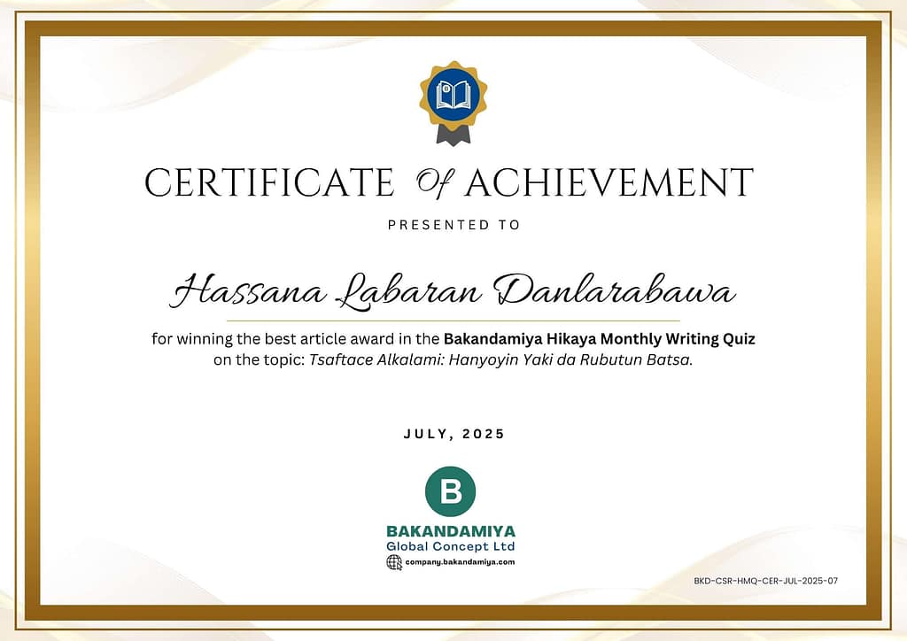 Hassana L. Danlarabawa Cert July 2025