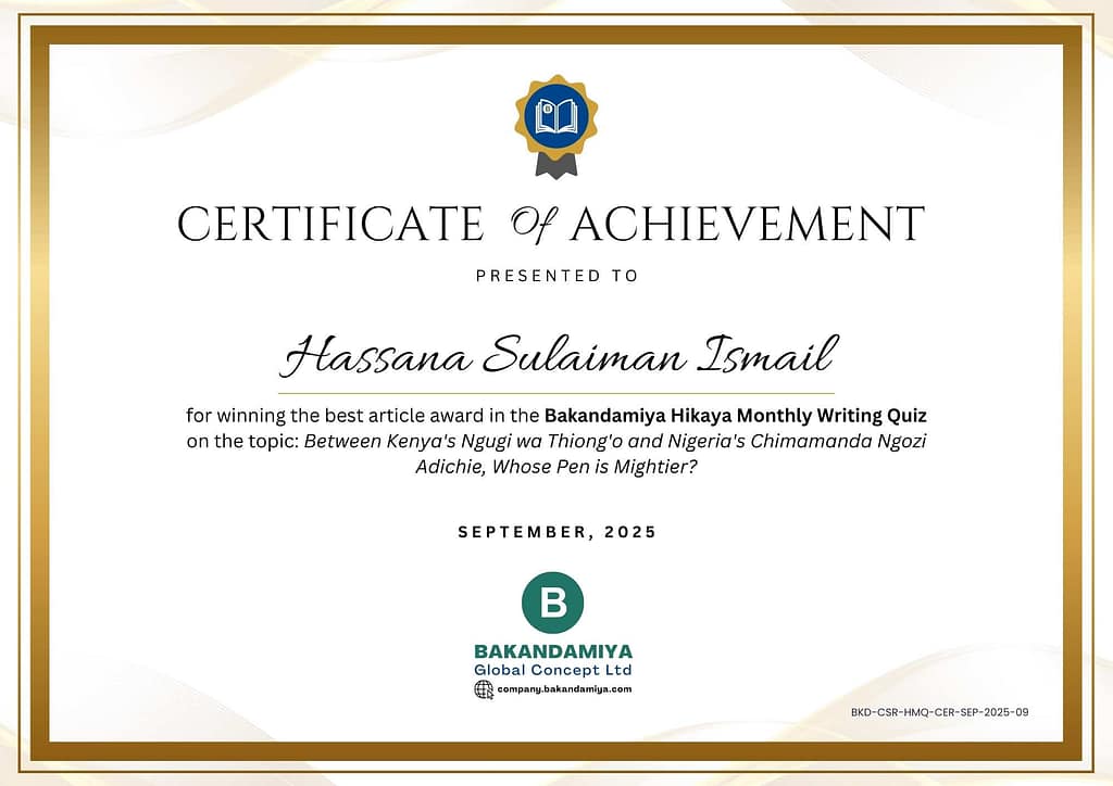 Hassana Sulaiman Ismail Cert - September 2025