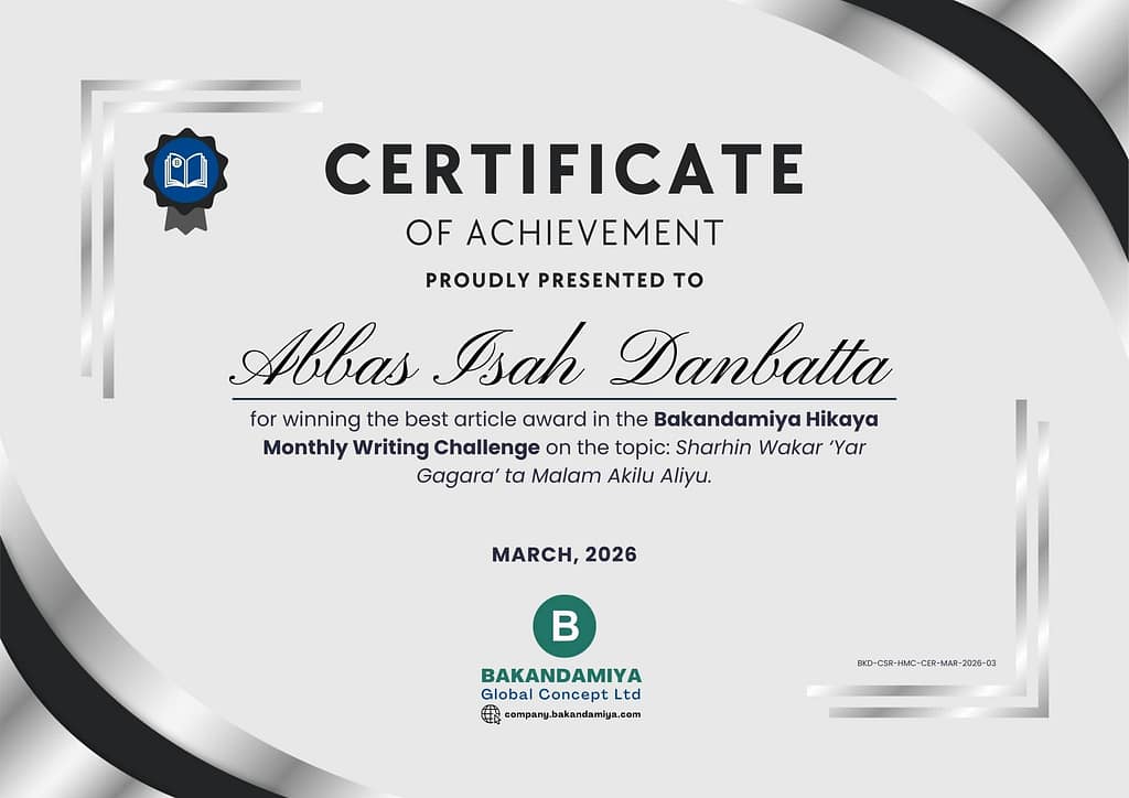 Abbas Isah Danbatta - Cert HMC March 2026